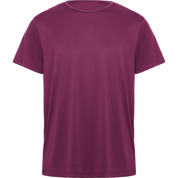 Camiseta técnica DAYTONA en color arándano para personalizar con tu logo, nombre o foto