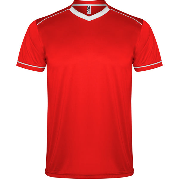 Conjunto Deportivo UNITED en color rojo/marino para personalizar con tu logo, nombre o foto