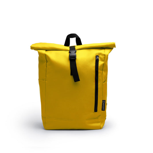 Mochilas DRONTE en color amarillo, personalización a medida en Gráficas Hugo
