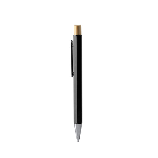 Bolígrafos SALOM en color negro, personalización a medida en Crea41