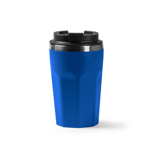 Vaso SALMER en color royal, personalización a medida en Gráficas Hugo