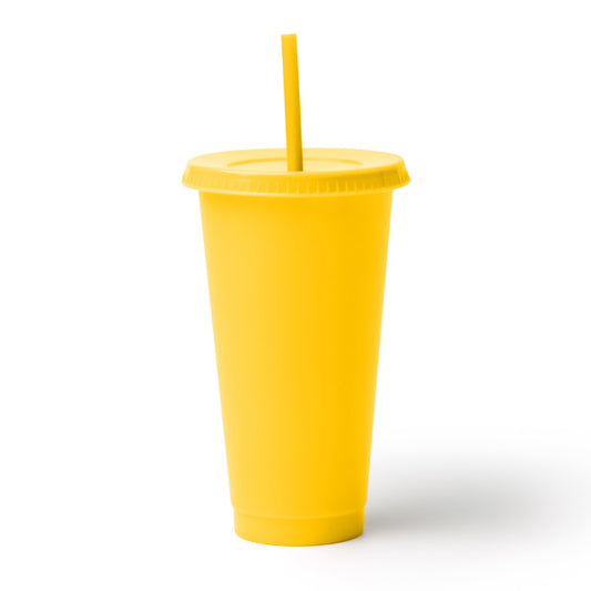 Vaso BAKY en color amarillo, personalización a medida en Gráficas Hugo