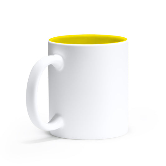 Taza ROIBO en color amarillo, personalización a medida en Gráficas Hugo