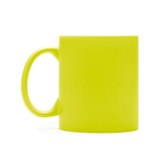 Taza WALAX en color amarillo, personalización a medida en Gráficas Hugo