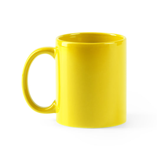 Taza PAPAYA en color amarillo, personalización a medida en Crea41
