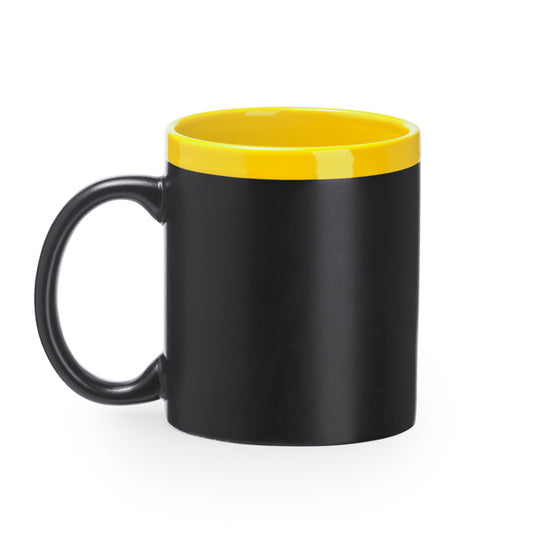Taza PALTA en color amarillo, personalización a medida en Crea41