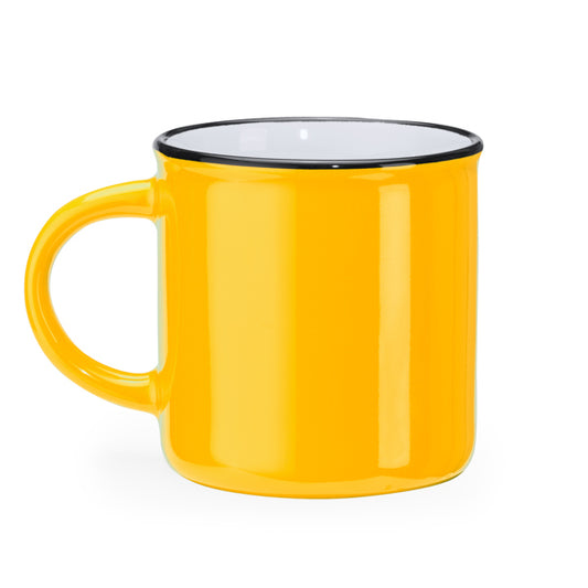 Taza JACK en color amarillo/blanco, personalización a medida en Crea41