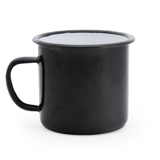Taza ANON en color negro/blanco, personalización a medida en Crea41