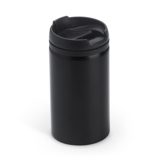 Botella MILU en color negro, personalización a medida en Gráficas Hugo
