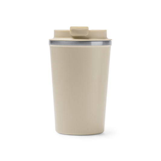 Vaso OKELE en color beige, personalización a medida en Gráficas Hugo