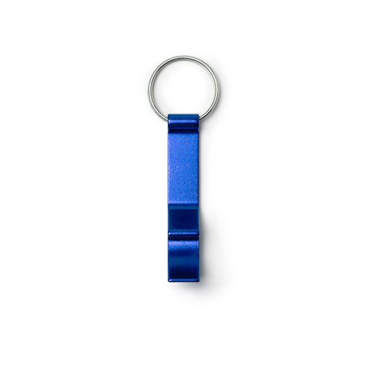 Llaveros BIOKO en color royal, personalización a medida en Gráficas Hugo