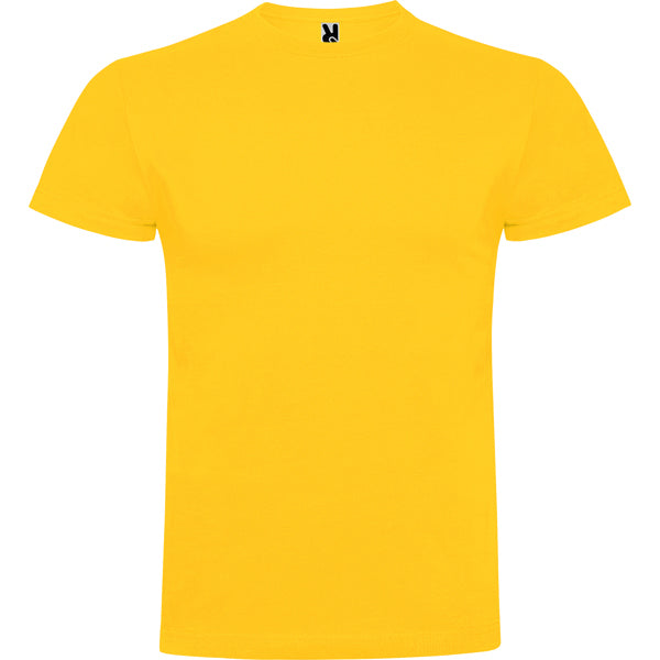 Camiseta manga corta BRACO en color amarillo golden para personalizar con tu logo, nombre o foto