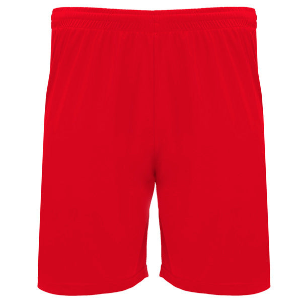 Pantalón Corto DORTMUND en color rojo, personalización a medida en Gráficas Hugo