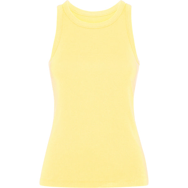Camiseta de tirantes DRIBE en color amarillo sweet — estampación y bordado de tu diseño