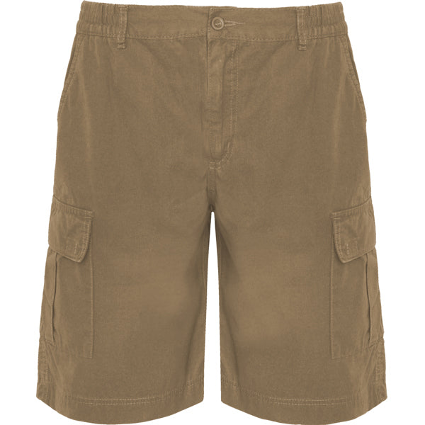 Bermuda ARMOUR en color camel — estampación y bordado de tu diseño