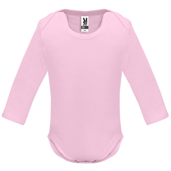 Body HONEY L/S en color rosa claro, personalización a medida en Crea41