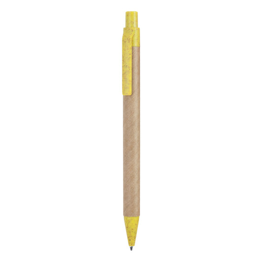Bolígrafo GROVE en color amarillo, personalización a medida en Crea41