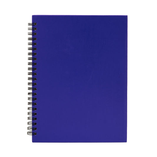 Libretas VALLE en color royal, personalización a medida en Gráficas Hugo