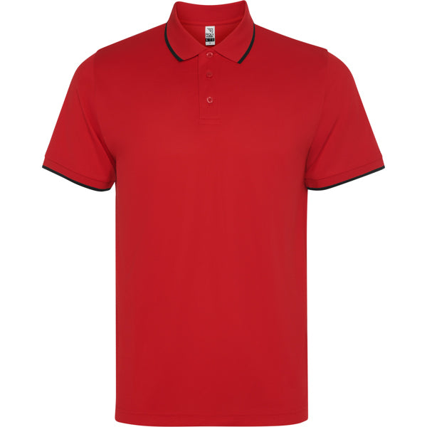 Polo manga corta SIAN en color rojo para personalizar con tu logo, nombre o foto