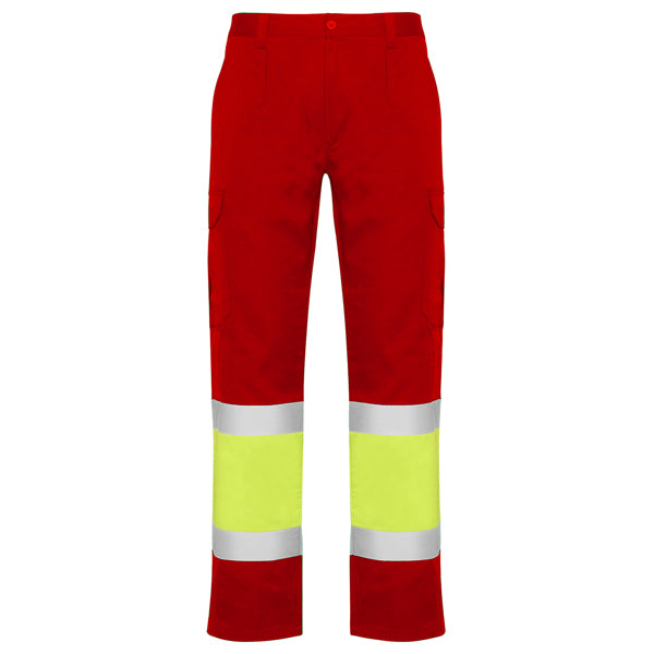 Alta Visibilidad NAOS en color rojo laboral/amarillo flúor para personalizar con tu logo, nombre o foto