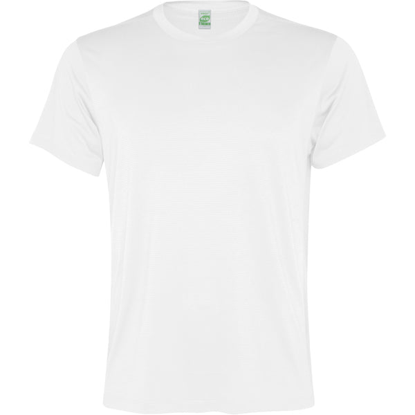 Camiseta técnica SLAM en color blanco para personalizar con tu logo, nombre o foto