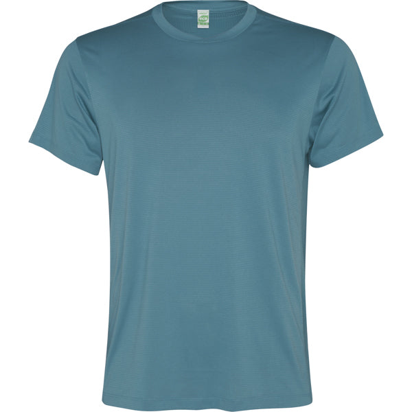 Camiseta técnica SLAM personalizable online — azul tormenta, taller en Madrid