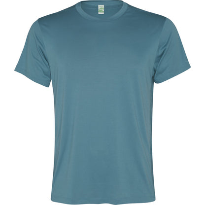 Camiseta técnica SLAM personalizable online — azul tormenta, taller en Madrid