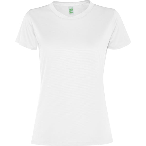 Camiseta técnica SLAM WOMAN personalizable online — blanco, taller en Madrid
