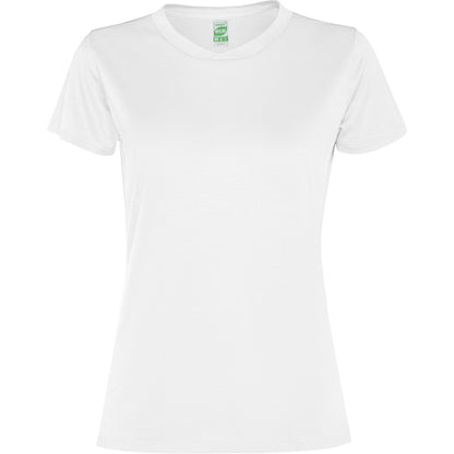Camiseta técnica SLAM WOMAN personalizable online — blanco, taller en Madrid