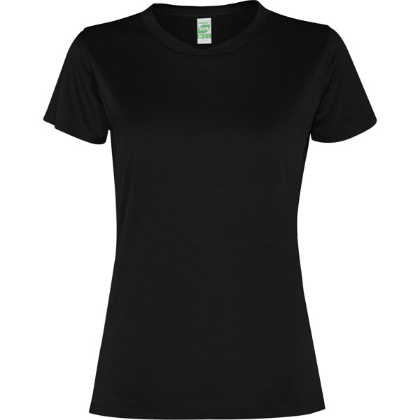 Camiseta técnica SLAM WOMAN en color negro para personalizar con tu logo, nombre o foto