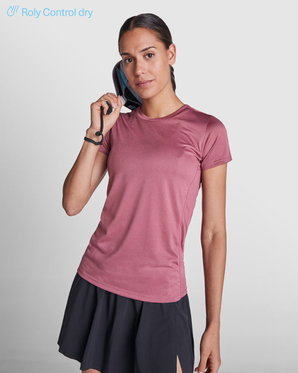 Camiseta técnica SLAM WOMAN personalizable online, taller en Madrid