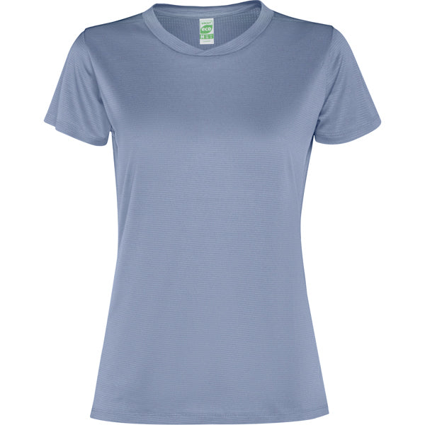 Camiseta técnica SLAM WOMAN personalizable online — azul zen, taller en Madrid