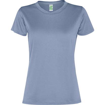 Camiseta técnica SLAM WOMAN personalizable online — azul zen, taller en Madrid