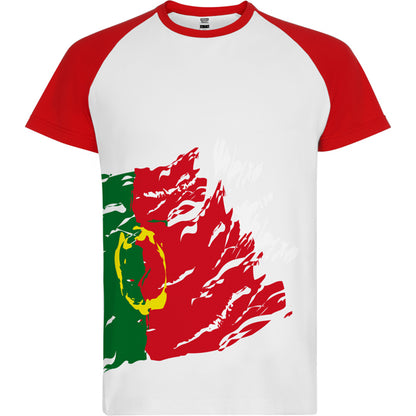 Camiseta técnica FORZA en color portugal, personalización a medida en Crea41