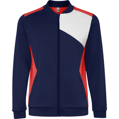 Sudadera LEROS en color rojo/marino para personalizar con tu logo, nombre o foto