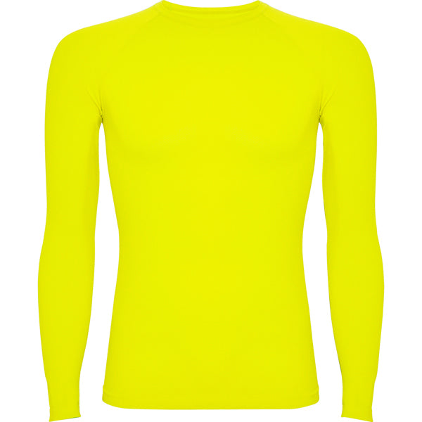 Camiseta PRIME en color amarillo fluor para personalizar con tu logo, nombre o foto