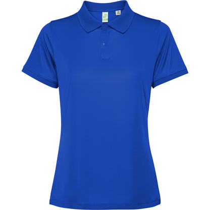 Polo técnico TORMO WOMAN en color royal, personalización a medida en Crea41