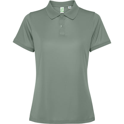 Polo técnico TORMO WOMAN en color verde laurel — estampación y bordado de tu diseño