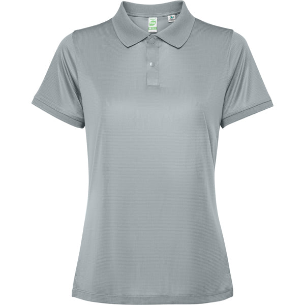 Polo técnico TORMO WOMAN en color gris para personalizar con tu logo, nombre o foto