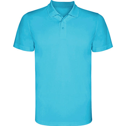 Polo técnico MONZHA en color turquesa, personalización a medida en Crea41