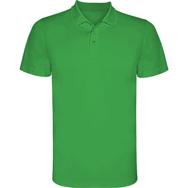 Polo técnico MONZHA en color verde helecho, personalización a medida en Crea41