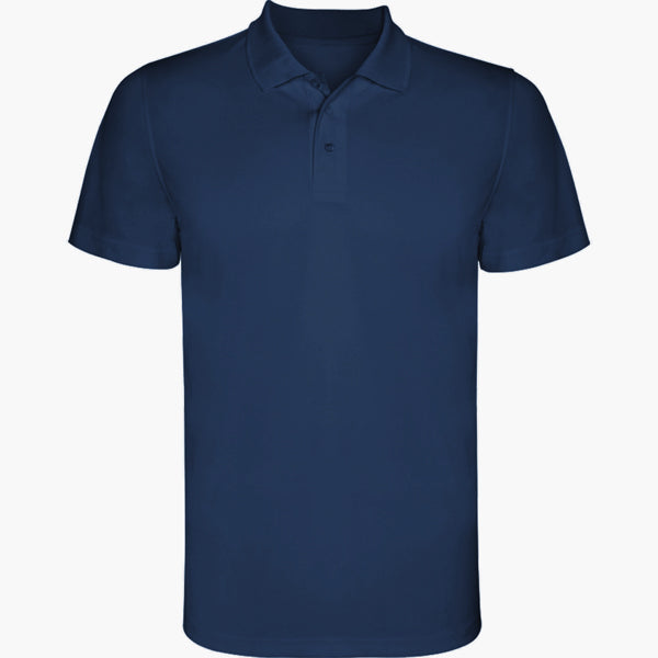 Polo técnico MONZHA personalizable online — marino, taller en Madrid