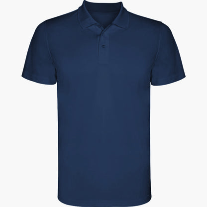 Polo técnico MONZHA personalizable online — marino, taller en Madrid