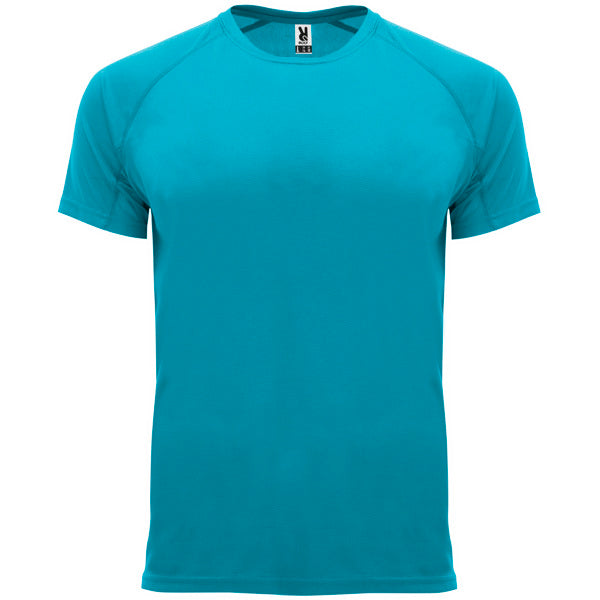 Camiseta técnica BAHRAIN personalizable online — turquesa, taller en Madrid