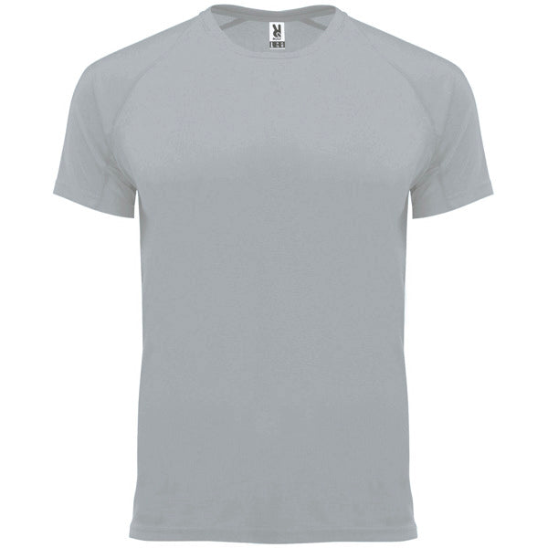 Camiseta técnica BAHRAIN en color gris para personalizar con tu logo, nombre o foto