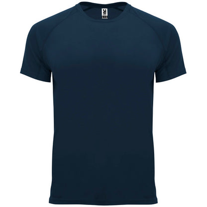 Camiseta técnica BAHRAIN en color marino, personalización a medida en Gráficas Hugo