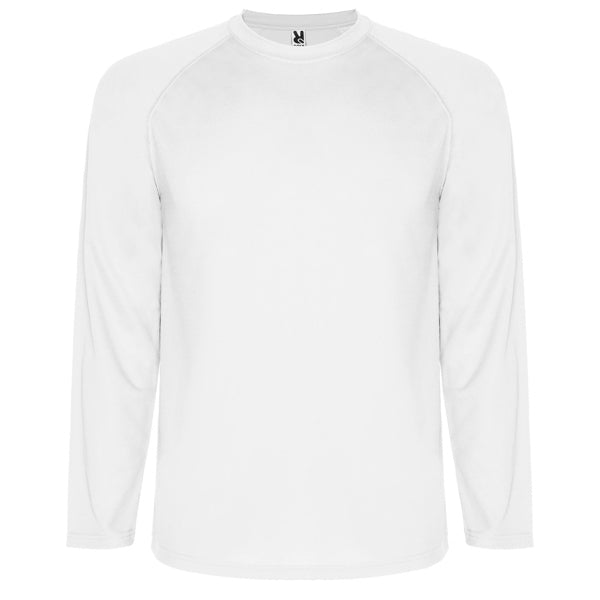 Camiseta MONTECARLO L/S en color blanco, personalización a medida en Crea41