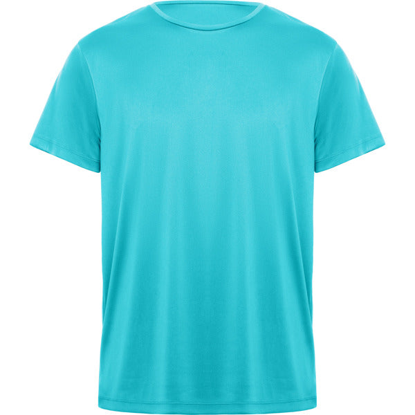 Camiseta técnica DAYTONA en color turquesa — estampación y bordado de tu diseño
