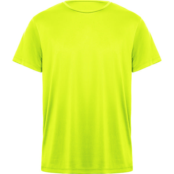 Camiseta técnica DAYTONA personalizable online — amarillo fluor, taller en Madrid