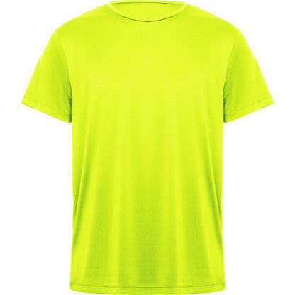 Camiseta técnica DAYTONA personalizable online — amarillo fluor, taller en Madrid